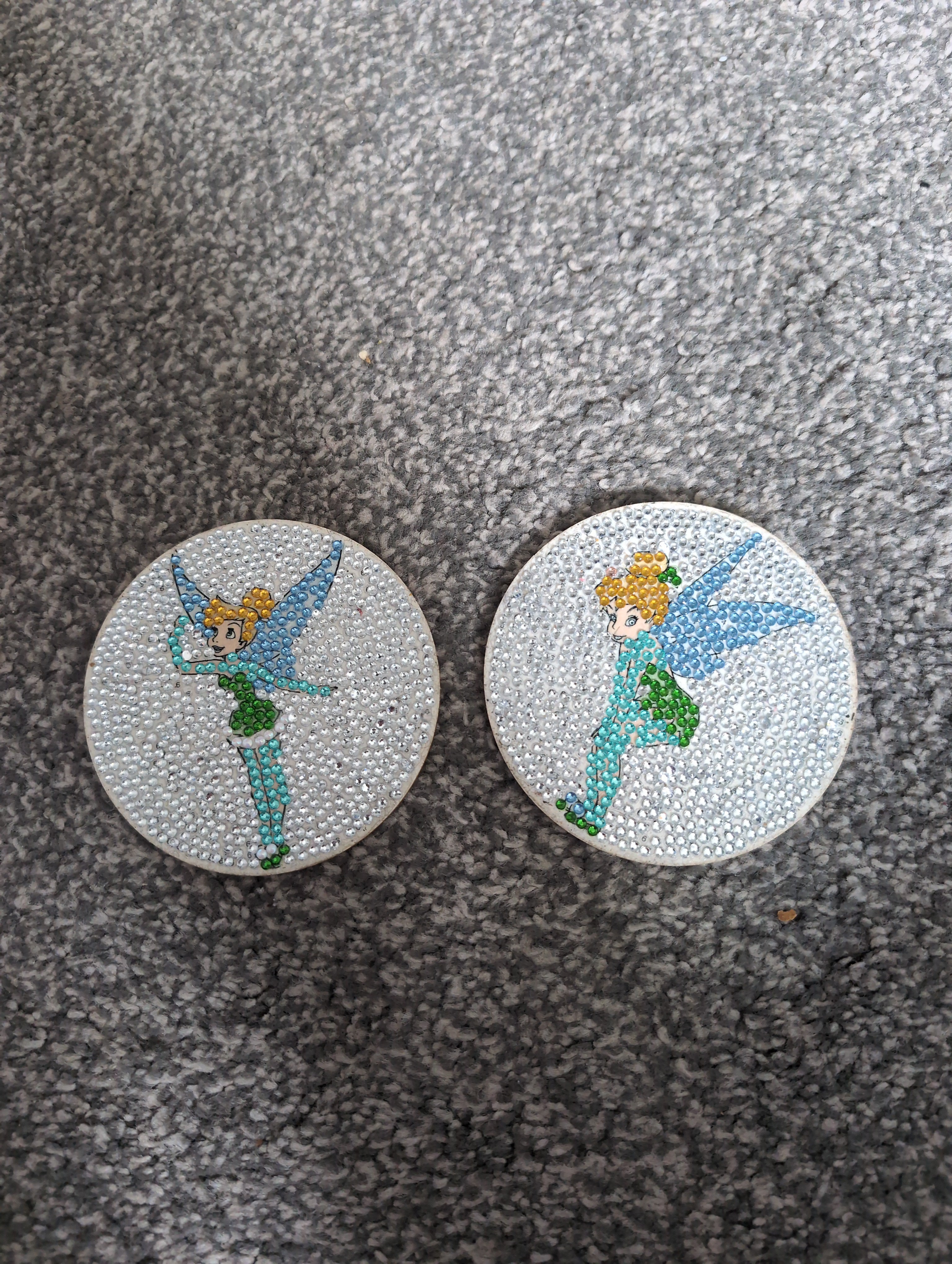 Tinkerbell cup coasters